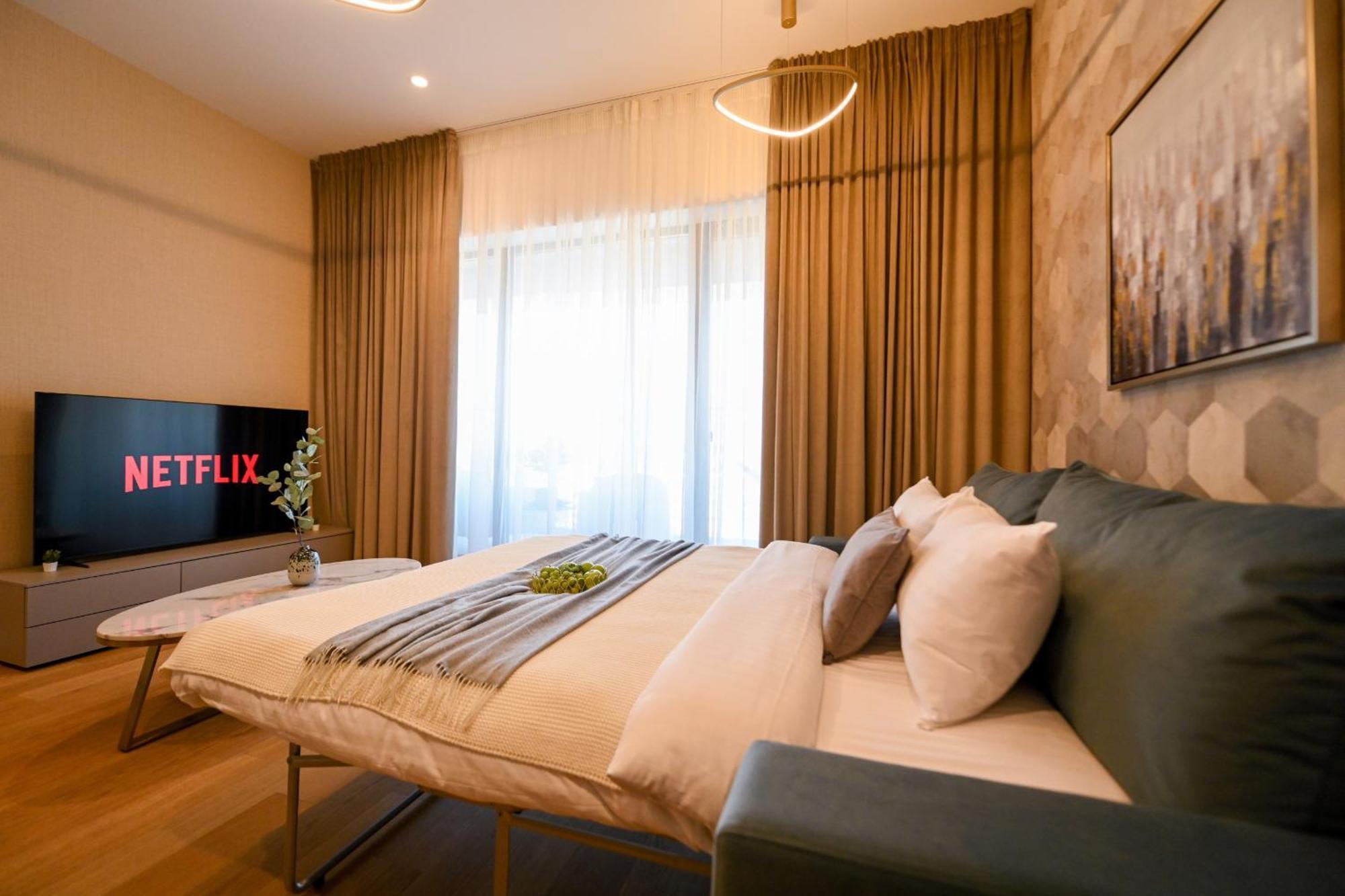 One Verdi Park Exclusive Apartments - Panoramic View & Private Parking Bukareszt Pokój zdjęcie