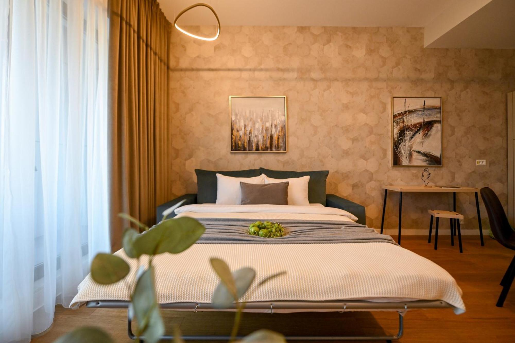 One Verdi Park Exclusive Apartments - Panoramic View & Private Parking Bukareszt Pokój zdjęcie
