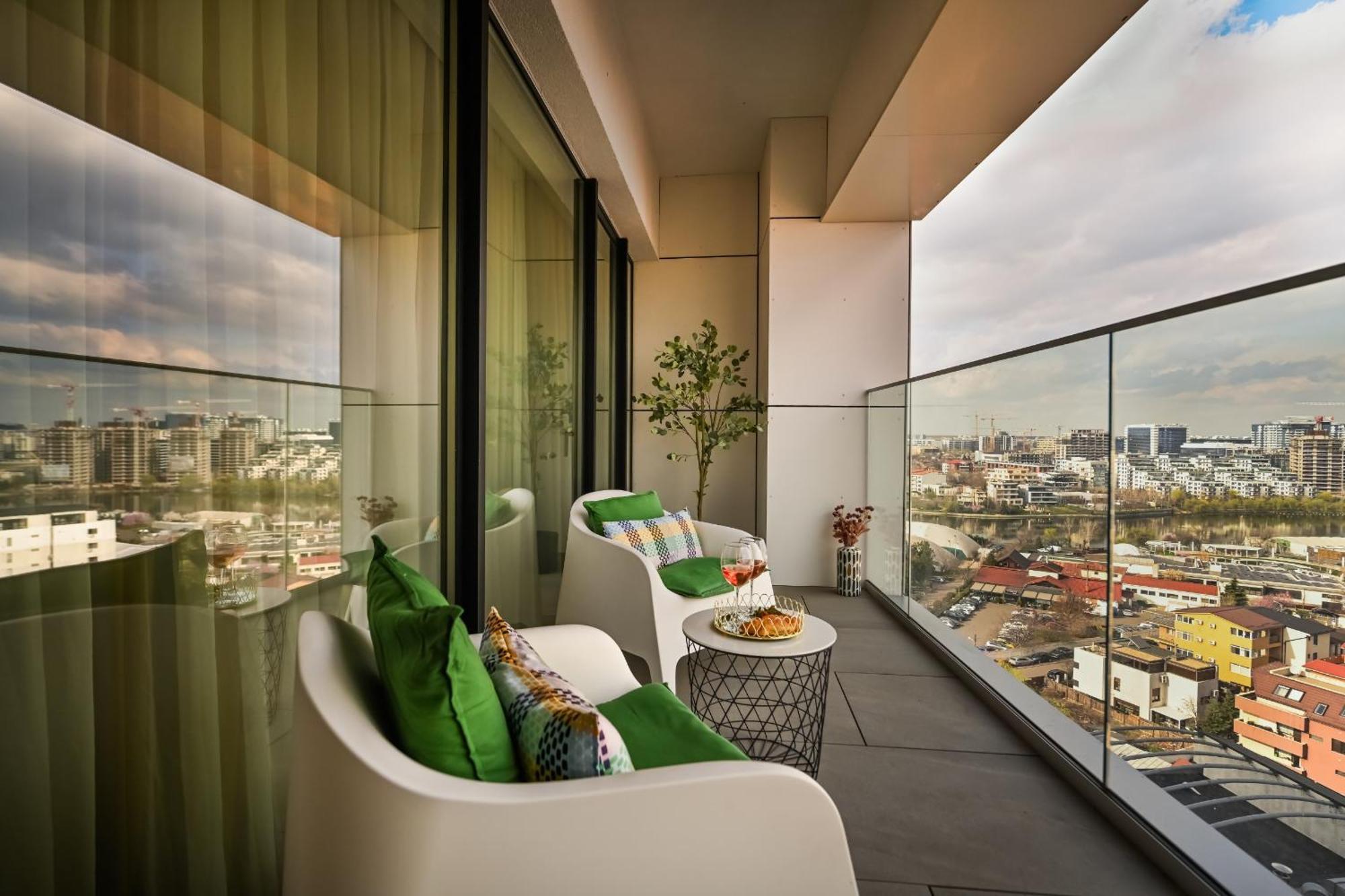 One Verdi Park Exclusive Apartments - Panoramic View & Private Parking Bukareszt Pokój zdjęcie